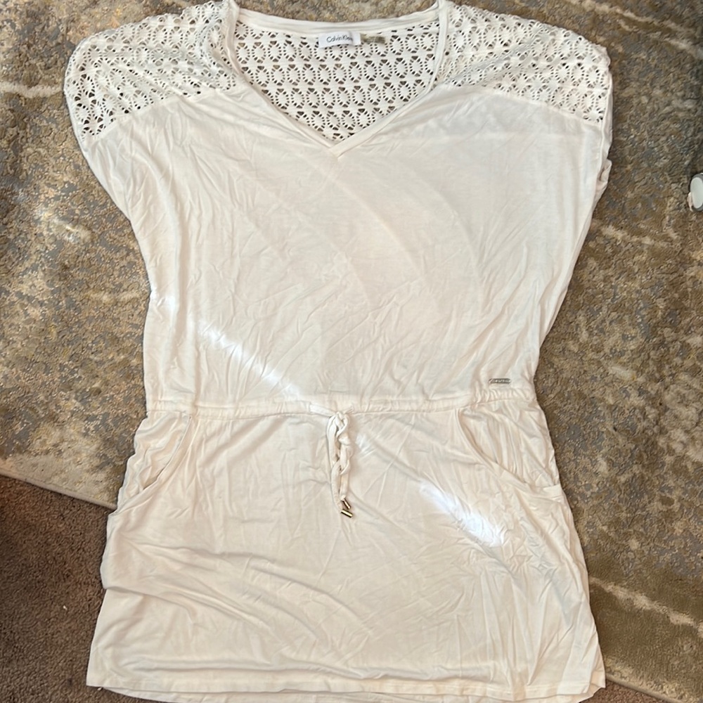 Whistle Calvin Klein swimsuit coverup L